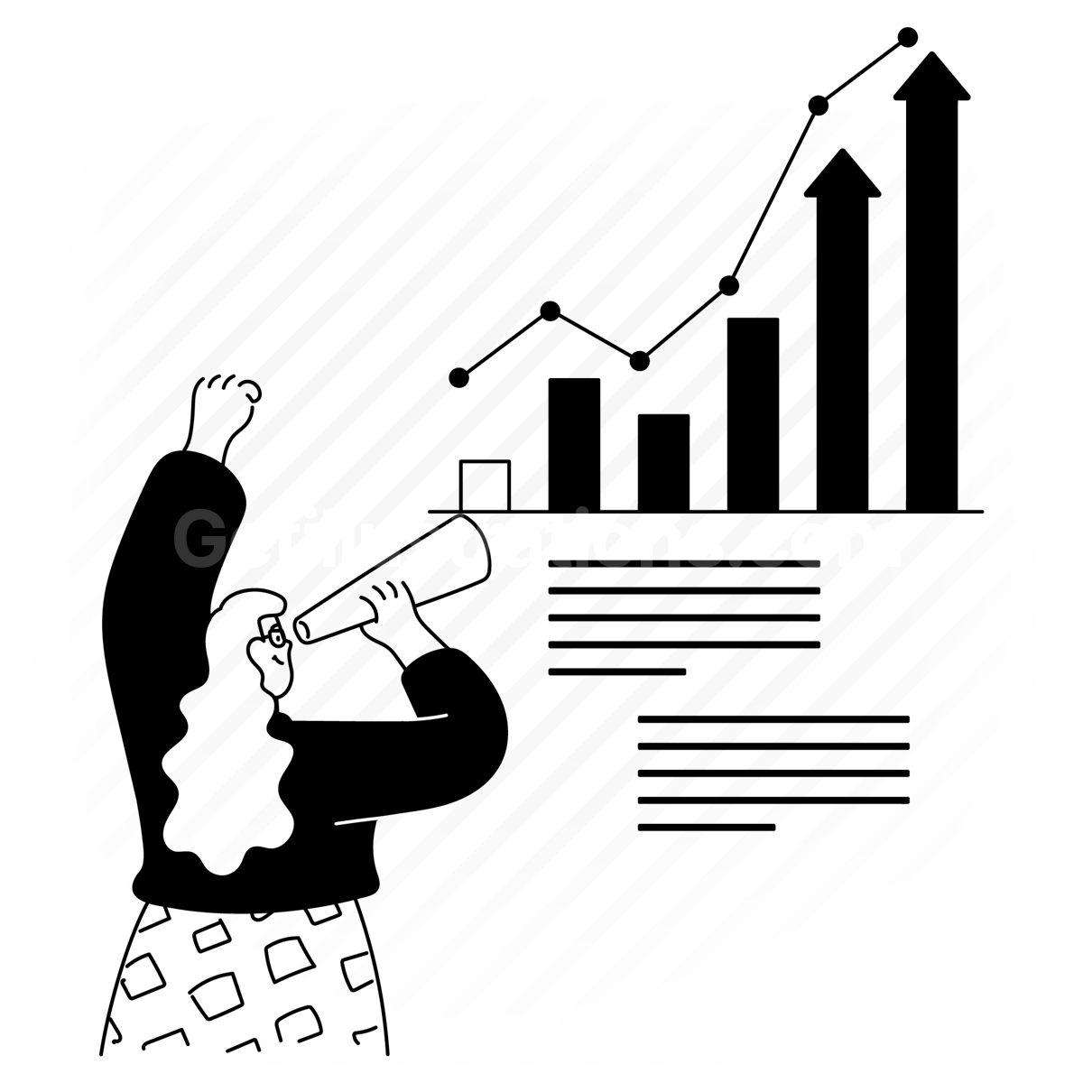 statistics, analytics, graph, chart, increase, project, presentation, target